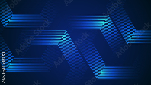 Dark blue simple abstract background with lines in a geometric style as the main element.