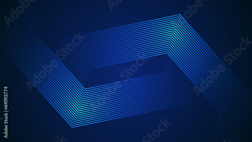 Dark blue simple abstract background with lines in a geometric style as the main element.