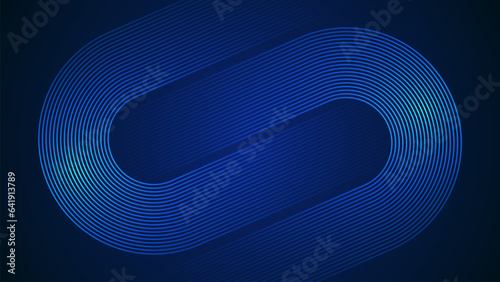 Dark blue simple abstract background with lines in a curved style geometric style as the main element.