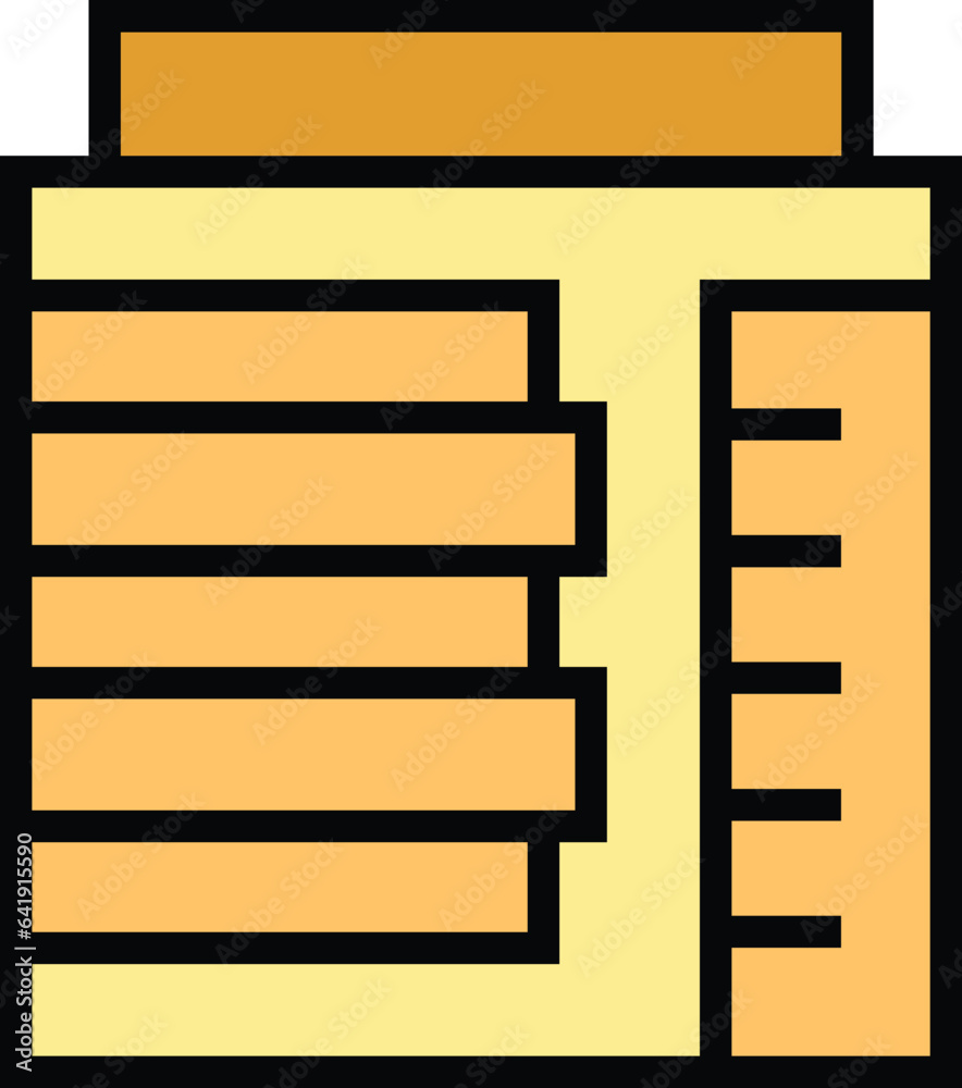 Chalet villa icon outline vector. Home building. Modern home color flat Chalet villa icon outline vector. Home building. Modern home color flat