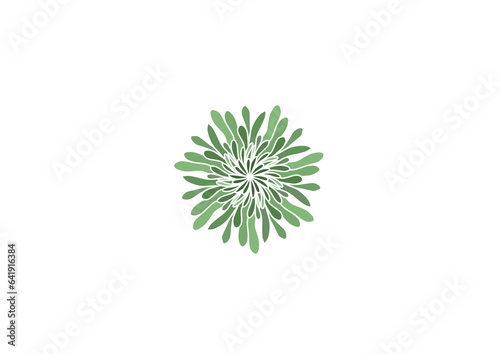  Illustration icon or cartoon and inspired by sea plants with green color that can used fpor template, print, sticker, t-shirt, e.t.c