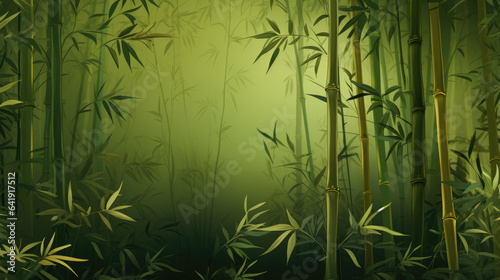 Bamboo background, banner wallpaper