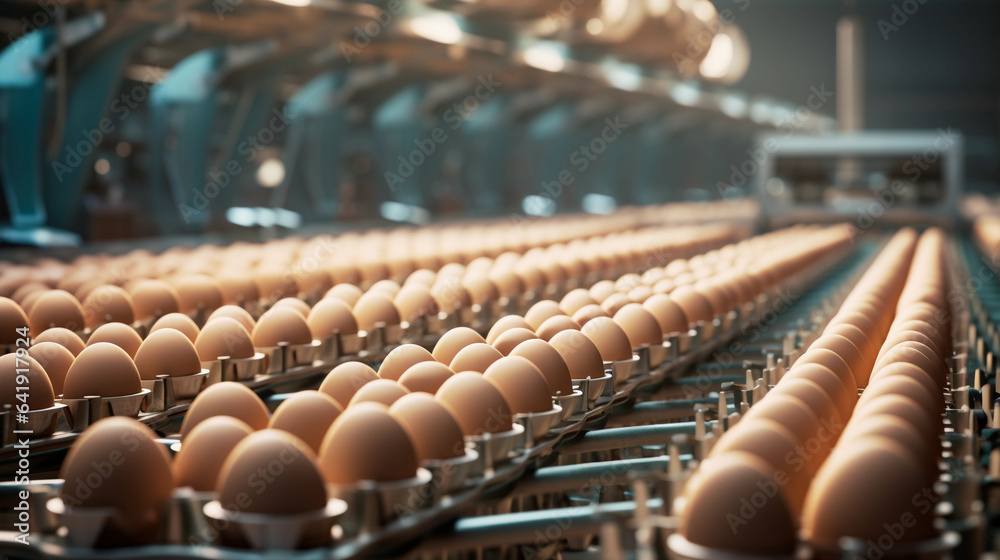 A Large Room Dedicated to Sorting Eggs for Processing in a Factory, Showcasing the Efficiency and Precision of Poultry Production