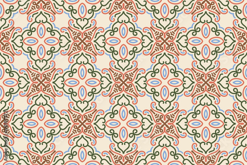 seamless pattern with elegant color