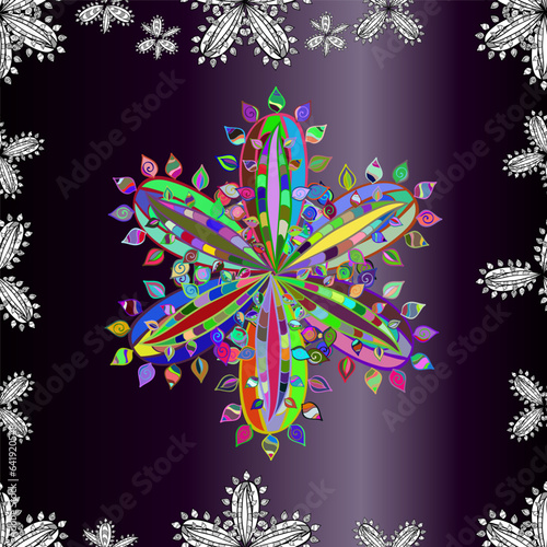 pattern on interesting elements on pleasant colors.