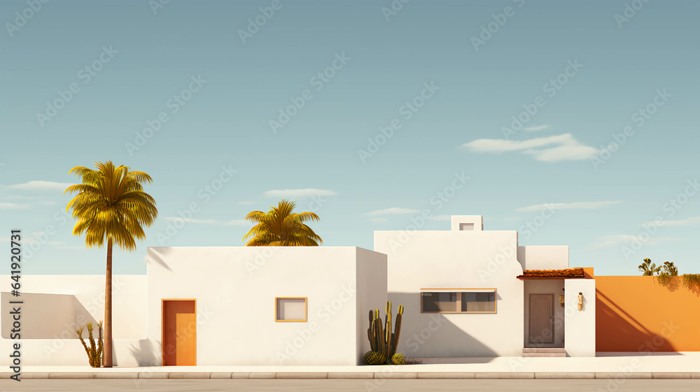 Fototapeta premium MEXICAN HOUSE MINIMALIST