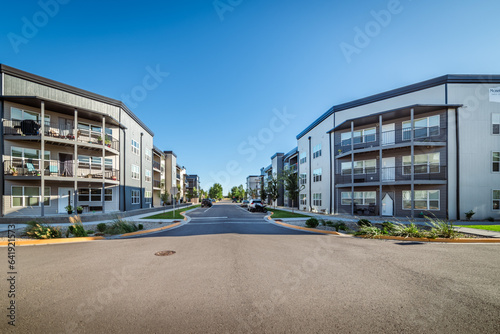 Street Through Apartment Neighborhood