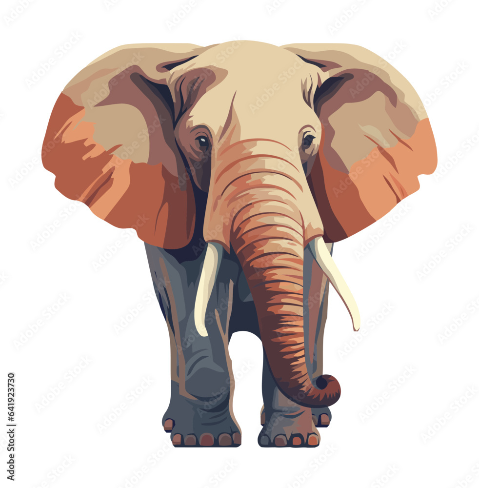 Fototapeta premium Elephant animal african specie icon