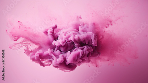 Pink and White Clouds Swirl on a Dreamy Purple Canvas, Artistic Vapor Ballet