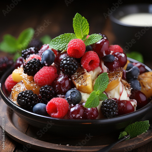 Fruity mixed berry salad  