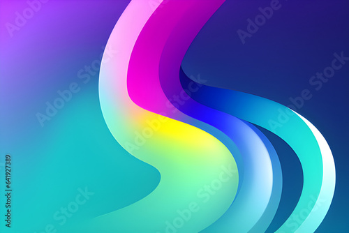 Abstract Blurred colorful gradient background. Beautiful wave backdrop. Vector illustration for your graphic design, banner, poster, card or wallpaper, theme 