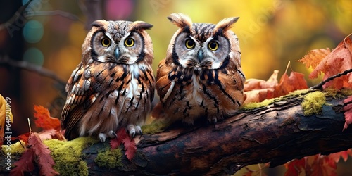 illustration of owls in a forest, generative AI © VALUEINVESTOR