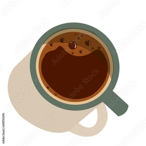 A cup of coffee vector isolated 