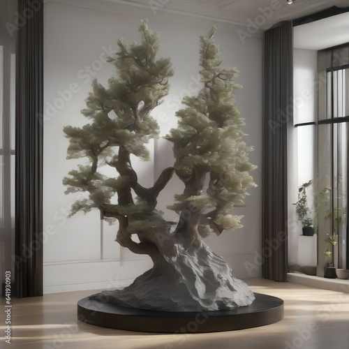 A virtual sculpture evolving and reshaping itself based on real-time data1 photo