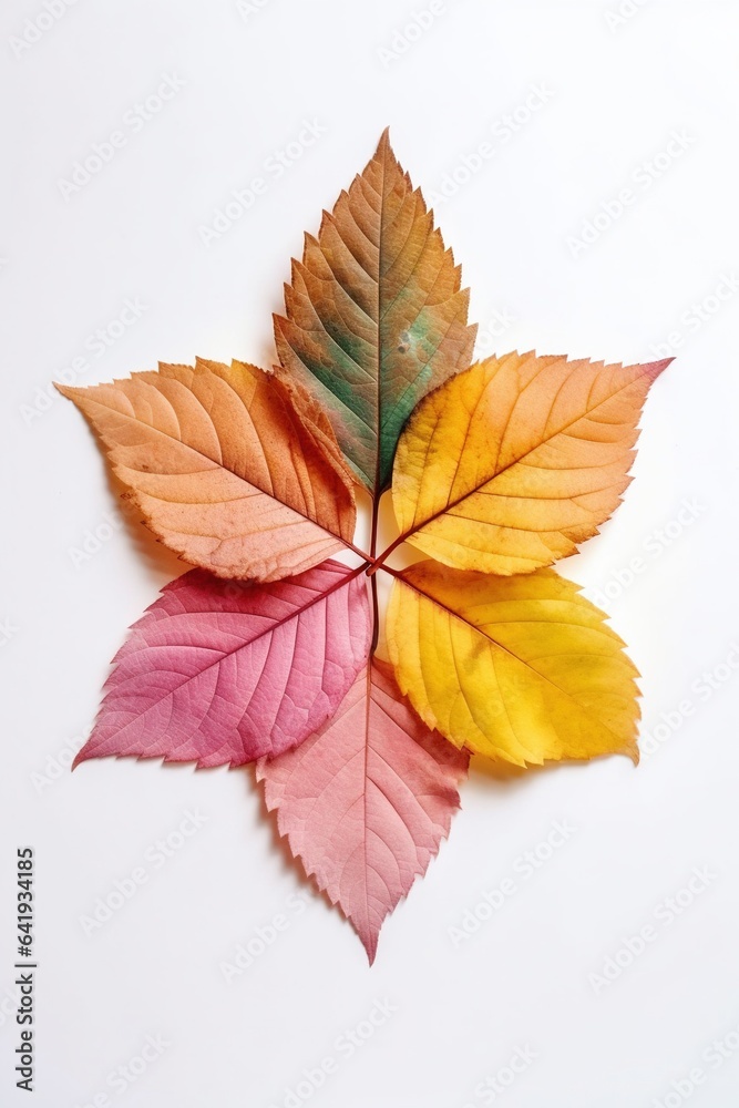 Top-down view of arrangement of colorful autumn foliage. Isolated autumn leaves. Top-down view of arrangement of colorful autumn foliage. Isolated autumn leaves.
