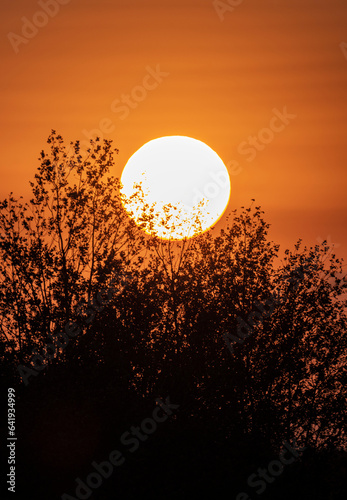 sunset in the mountains