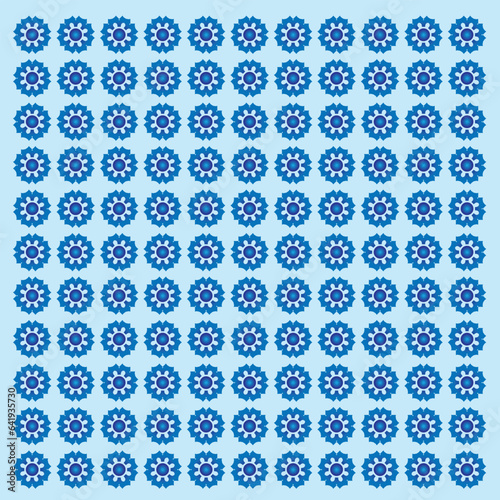 Cornflower simple geometric background vector