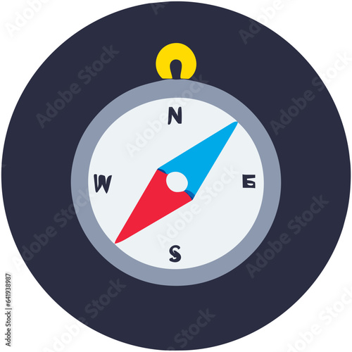 illustration of a compass