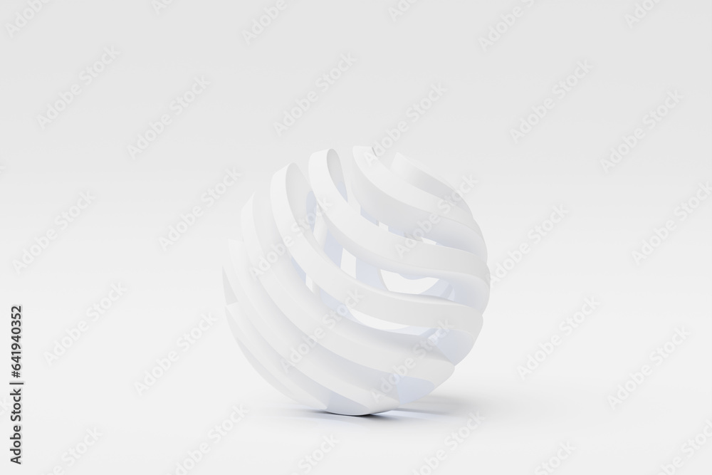 3D illustration of a white sphere with many faces and holes on a white background. Cyber ball sphere 3D illustration of a white sphere with many faces and holes on a white background. Cyber ball sphere