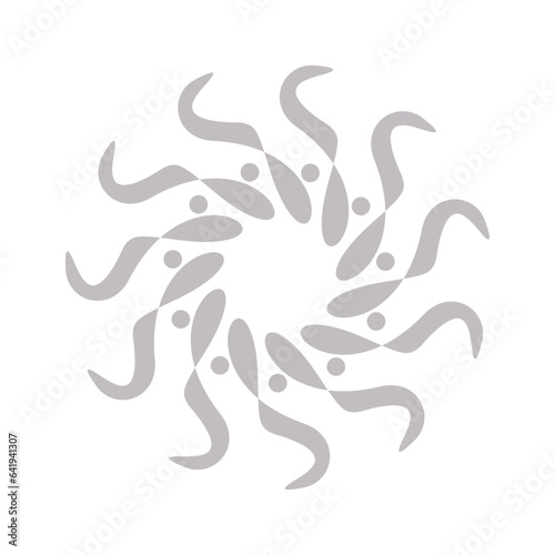 Vector pattern, decorative pattern, tile pattern, fabric pattern.