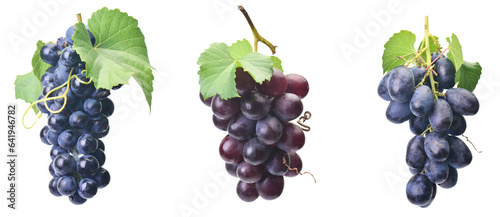 Grapes isolated on white