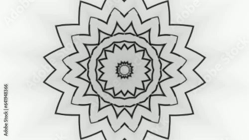 Colored Kaleidoscope Sequence Patterns. Abstract  white Multicolored Motion Graphics background trendy 