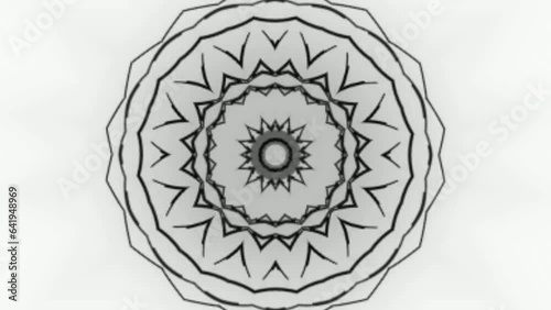 Colored Kaleidoscope Sequence Patterns. Abstract  white Multicolored Motion Graphics background trendy 