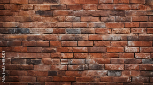 Corner of red brick wall.