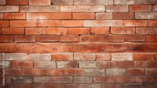 Corner of red brick wall.