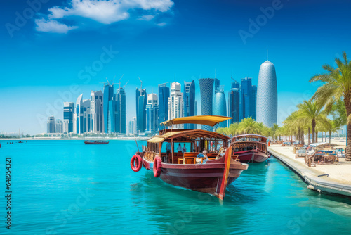 Doha travel destination. Tour tourism exploring. photo