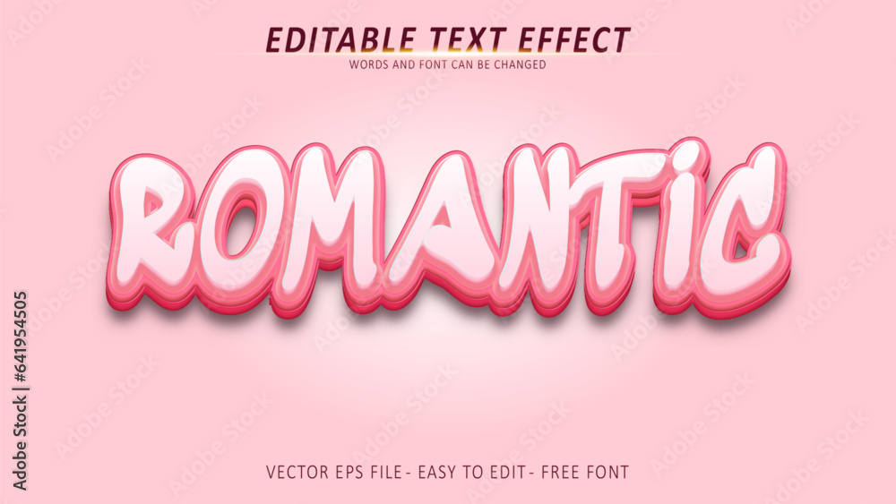 Romantic Text Effect Romantic Text Effect