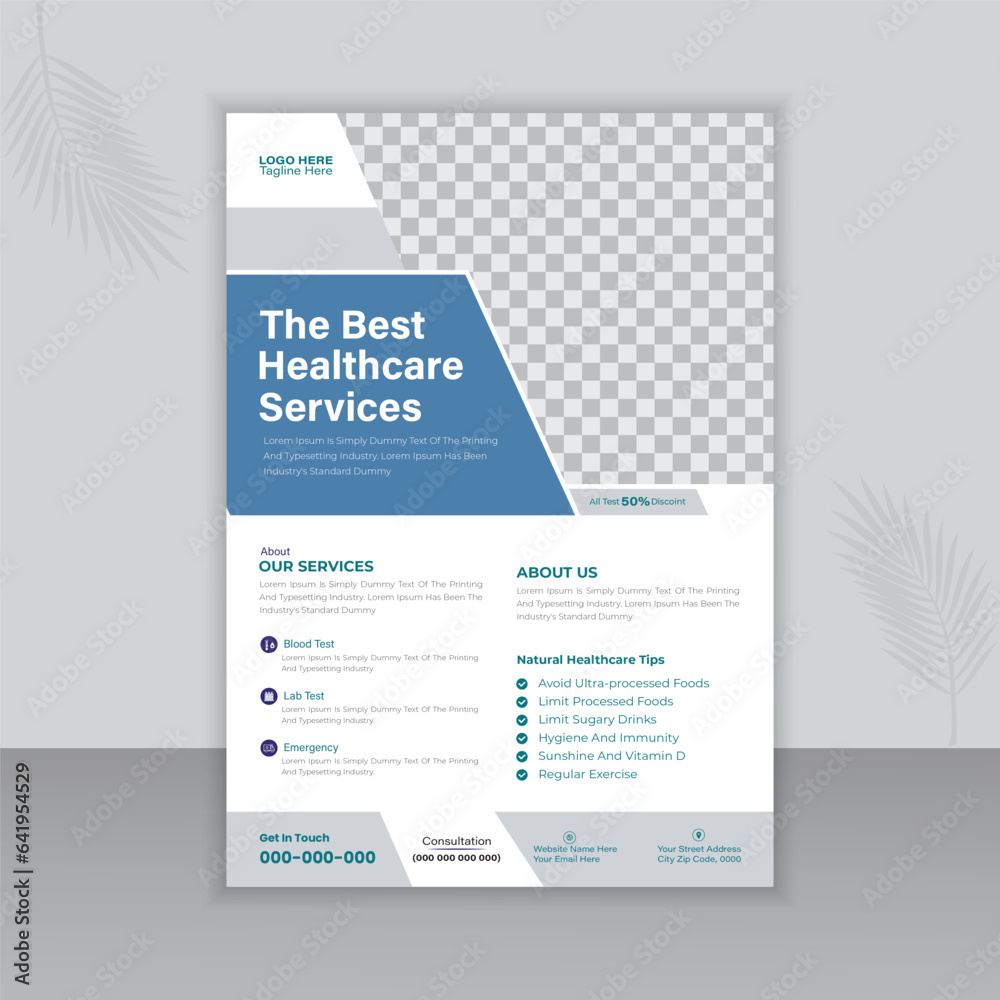 Medical Flyer Or Brochure Design Template Medical Flyer Or Brochure Design Template