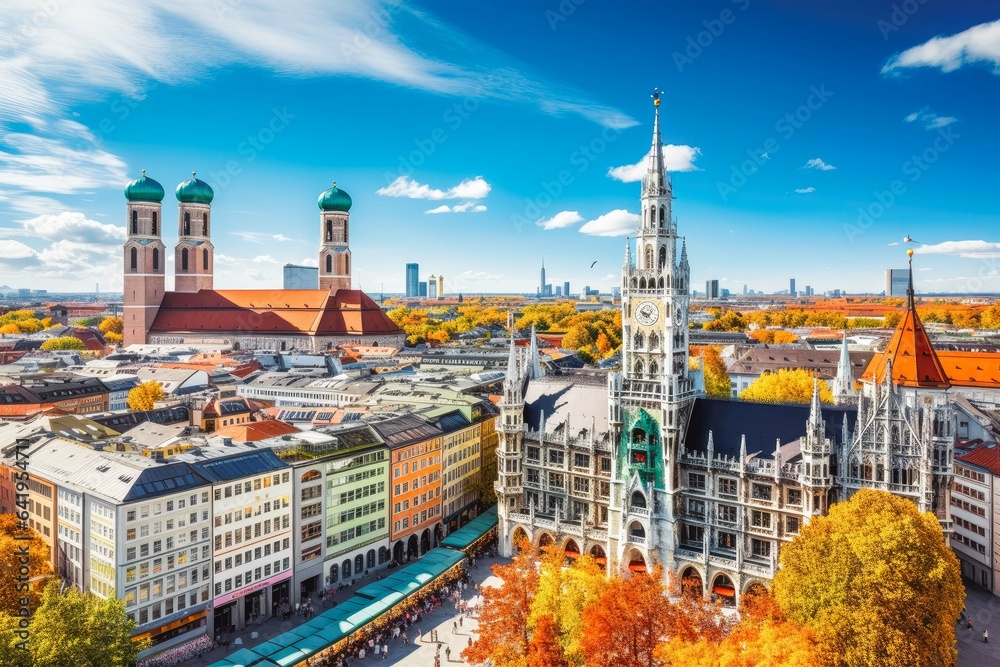 Munich Germany travel destination. Tour tourism exploring.