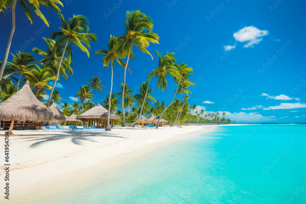 Punta Cana Dominican republic travel destination. Tour tourism exploring. - obrazy, fototapety, plakaty 