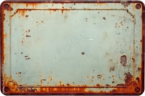 retro blank rust sign background rust-eaten plate background vintage rusty space h copy white space signs A old text old grunge frame metal antique your isolated metallic metal blank texture design
