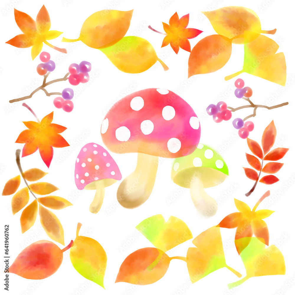 秋のイメージイラスト 秋のイメージイラスト