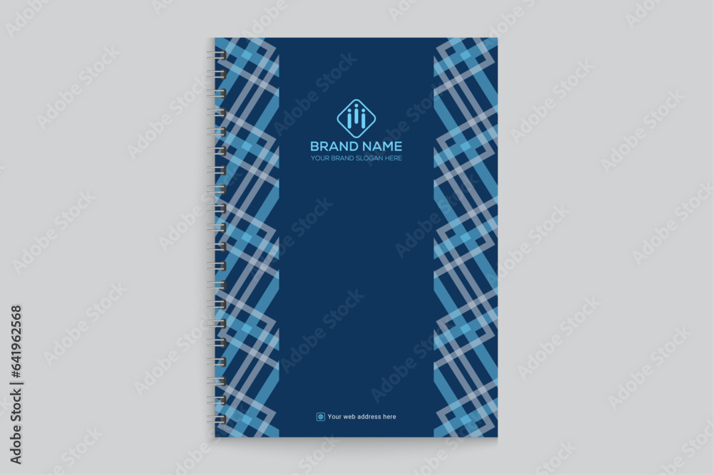 notebook cover design with blue color notebook cover design with blue color