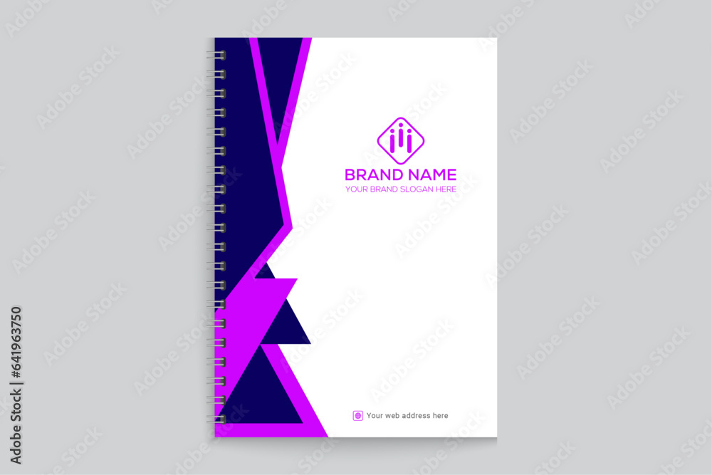 Fototapeta premium Creative and professional notebook cover template