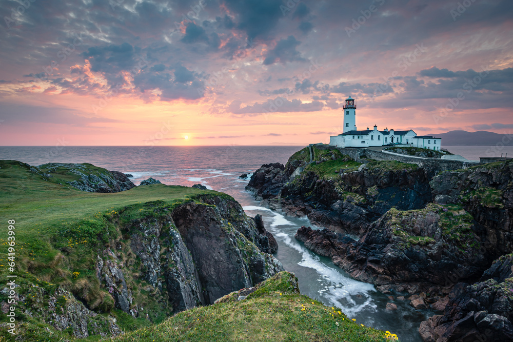 Fanad Lighthouse in the Morning Light, County Donegal, Ireland 