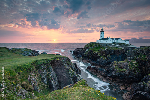 Fanad Lighthouse in the Morning Light, County Donegal, Ireland 