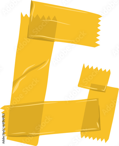 Tape Alphabet Letter G