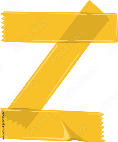 Tape Alphabet Letter Z