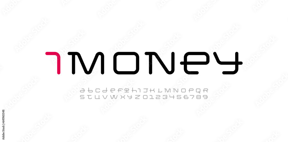 Technical wide font, cyber alphabet, digital uppercase letters from A to Z and numbers from 0 to 9, vector illustration 10EPS Technical wide font, cyber alphabet, digital uppercase letters from A to Z and numbers from 0 to 9, vector illustration 10EPS