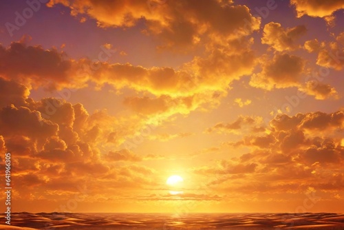 Sunset Sky Background, Sunset Sky Wallpaper, Sunset Background, Sunset Wallpaper, AI Generative