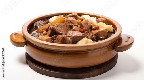 Bak kut teh in white background