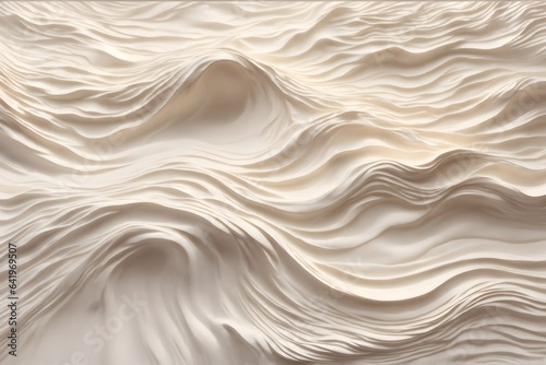Abstract White Acrylic Paint Waves Background, Acrylic Paint Waves Background, Liquid Paint Background, AI Generative
