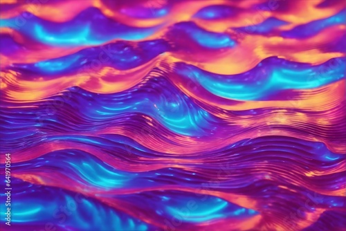Rainbow Colored Fluid Wave Background, Colorful Fluid Wave Paint Background, Rainbow Colorful Paint Wave Background, AI Generative