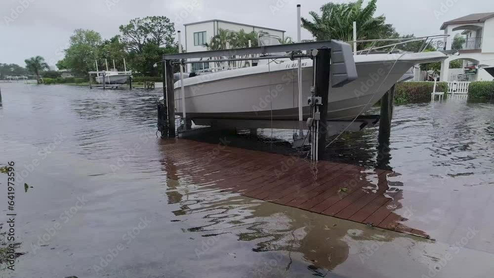 4K Drone Video of Flooding Caused by Storm Surge of Hurricane Idalia in ...