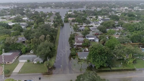 4K Drone Video of Flooding Caused by Storm Surge of Hurricane Idalia in St. Petersburg, FL photo