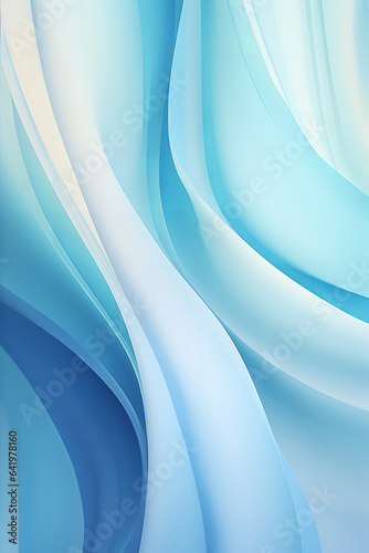 soft blue gradient background with waves and colors, vibrant colors, loose and fluid forms